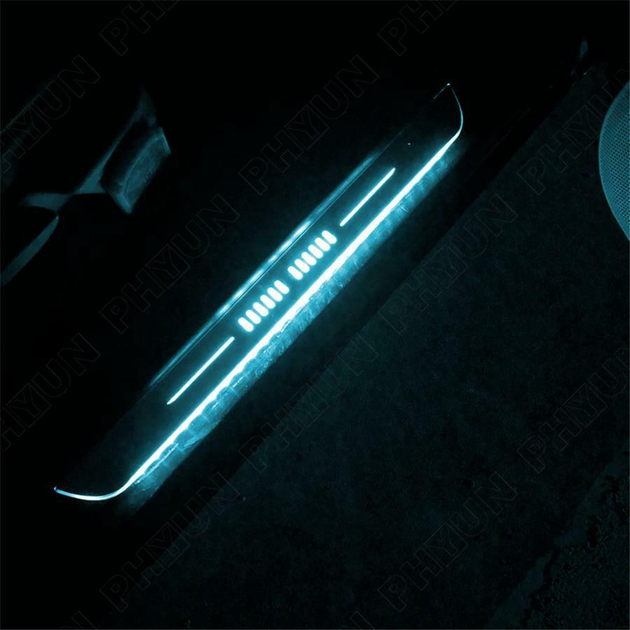 Universal LED RGB Flowing Pedal Light Door Sill Pathway Welcome Scuff Light 4Pcs