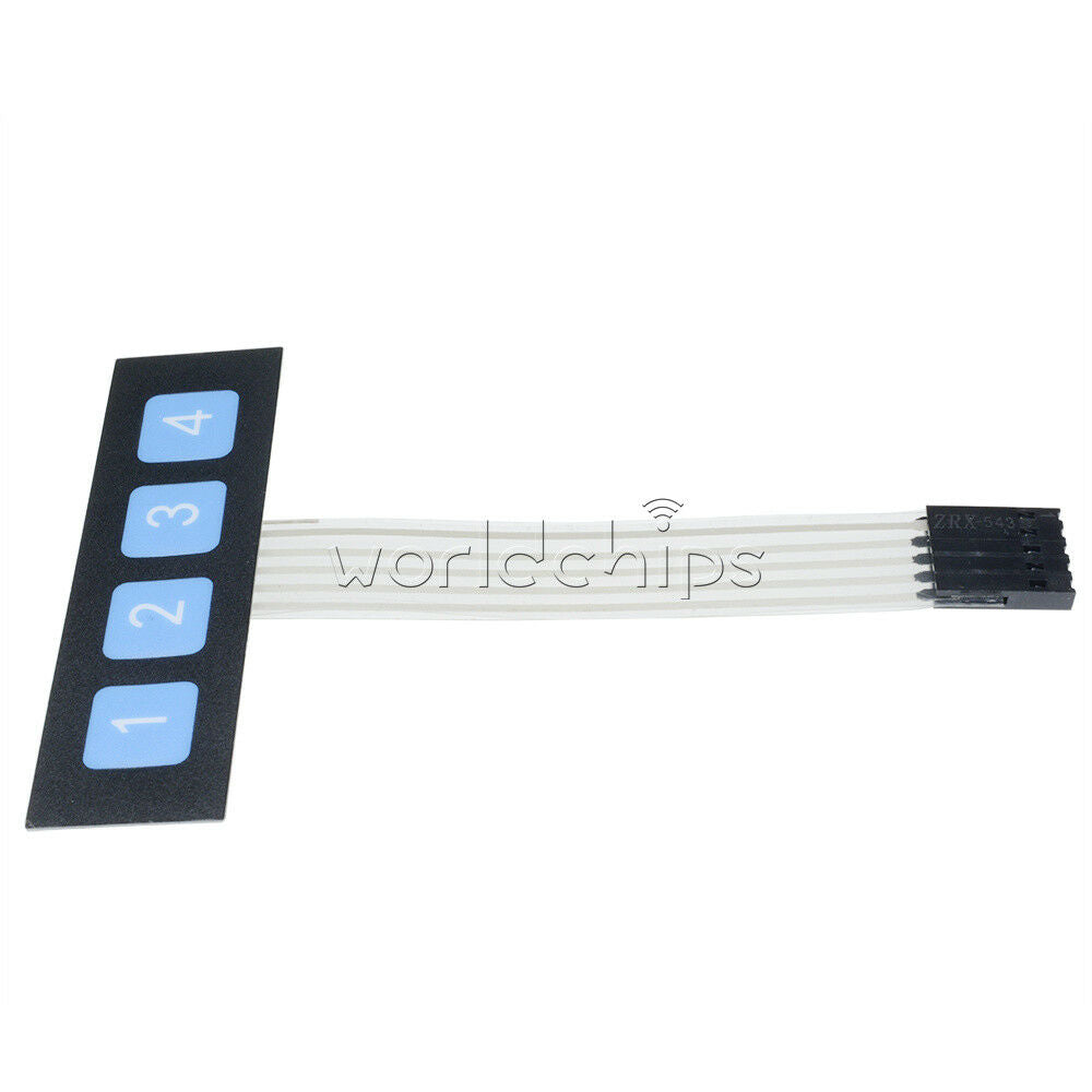 1x4 Matrix Array 4 Key Membrane Switch Keypad Keyboard 1*4 Keys for Arduino
