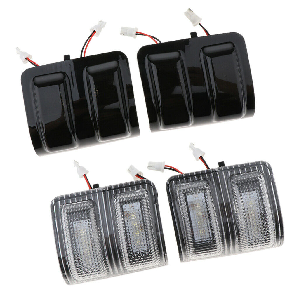 White LED Signal Towing Side Mirror Turn Signal Light for Ford 250 F350 F450