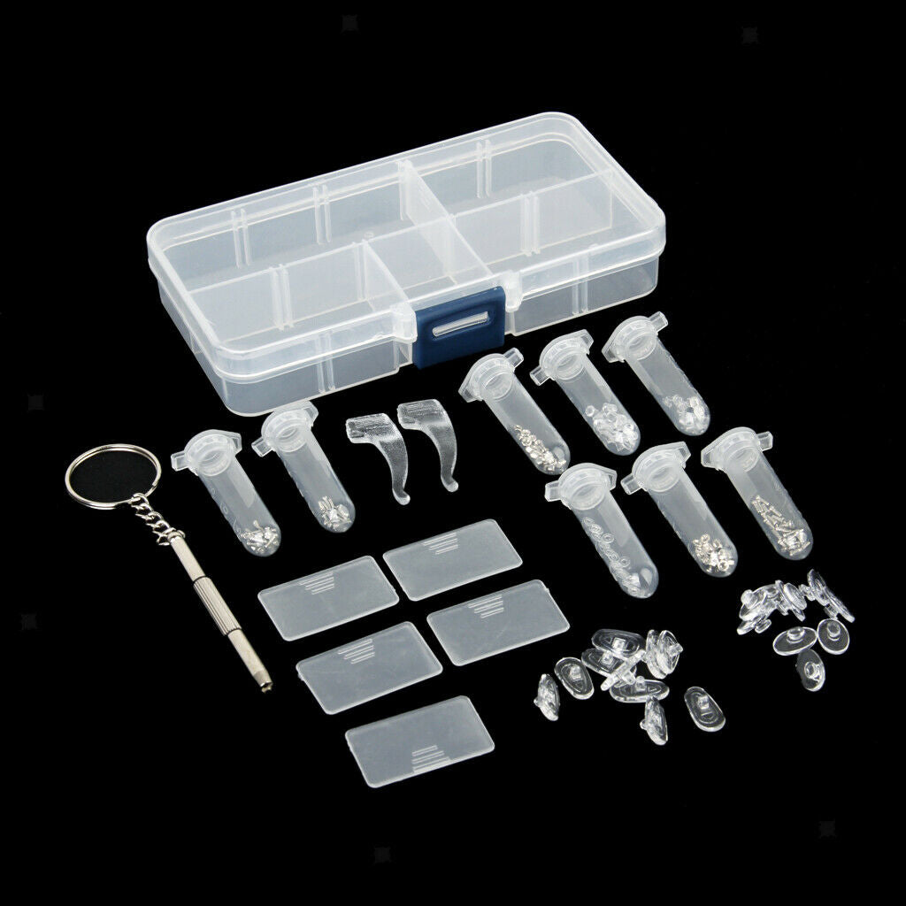 Glasses Repair Kit Eyeglasses Screw Nut Glasses Repair Parts Accessories