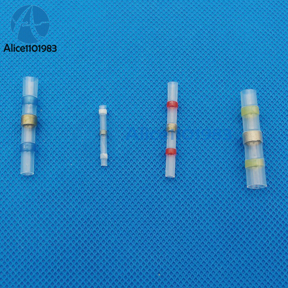 100PCS 4 Kinds Waterproof Solder Sleeve Heat Shrink Tube Terminal Connector Box