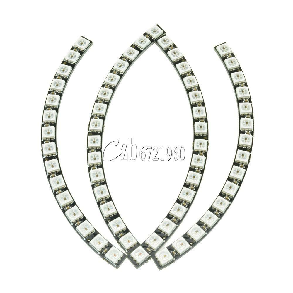 WS2812 5050 60 RGB LED Ring Wall Clock Ultra Bright Lamp Panel For Arduino