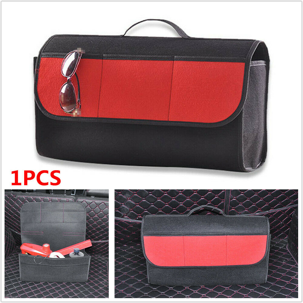 1PCS Car Trunk Foldable Cargo Organizer Felt Storage Bag Box Case Large Capacity