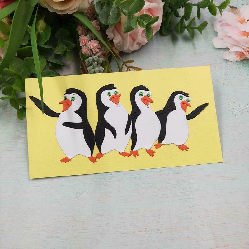 Penguin Metal Cutting Dies Stencil Scrapbooking DIY Album Stamp Paper Embossing