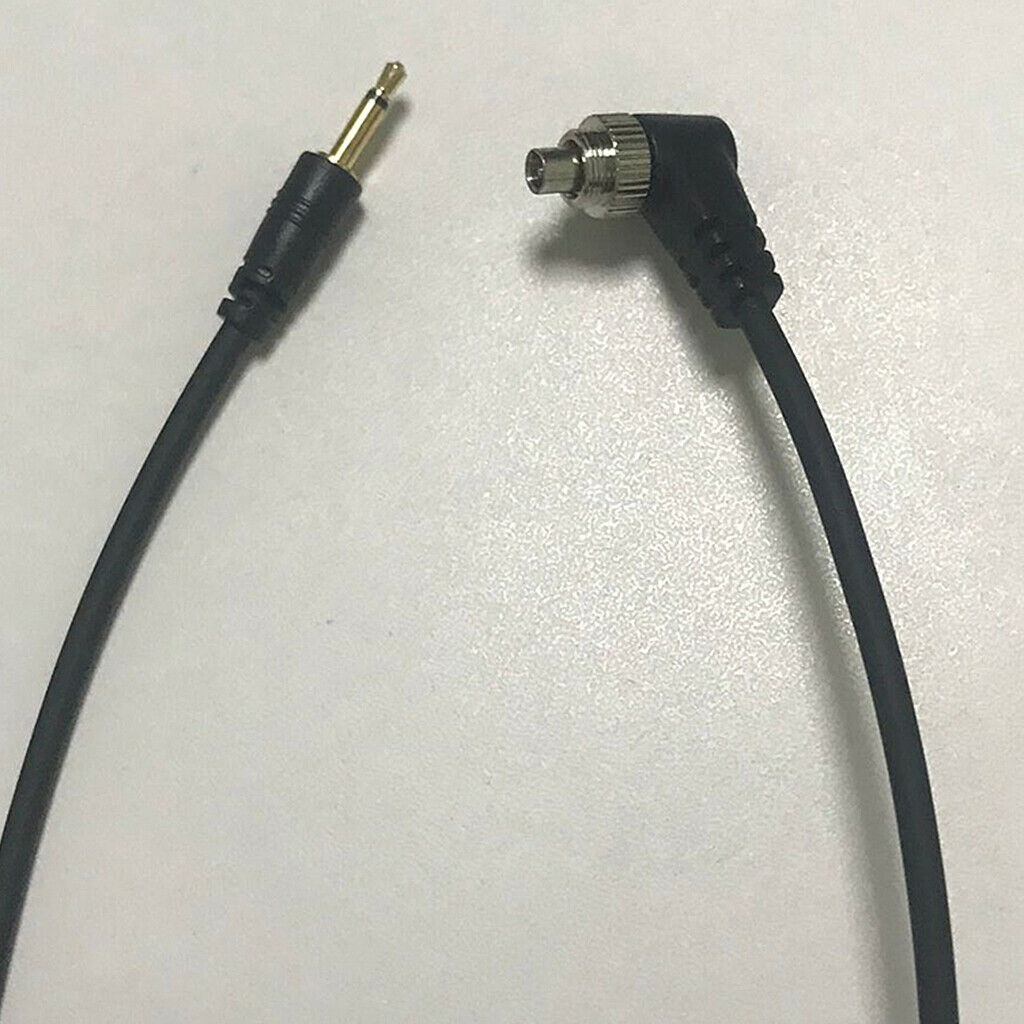 2.5mm Wire Cameras PC Sync  Lock Cable Screw to Male Flash Plug