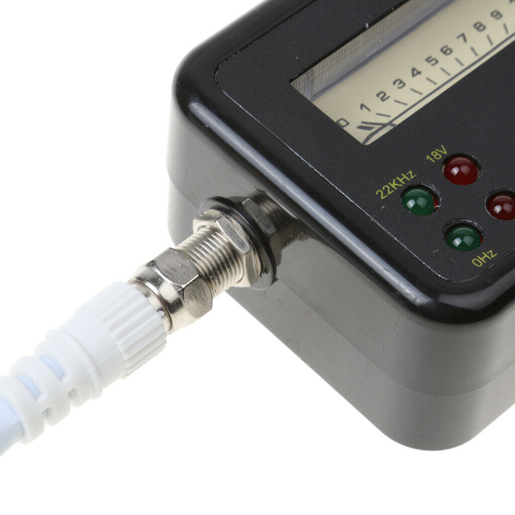 Satellite Finder Signal Meter for Flat Alignment with Illuminated