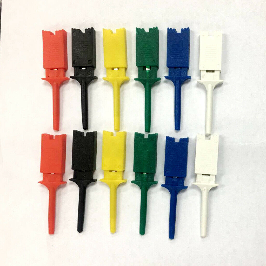 Electrical Testing Hook Clip Grabber Mini Hook Clip Test Hook Grabber x 12