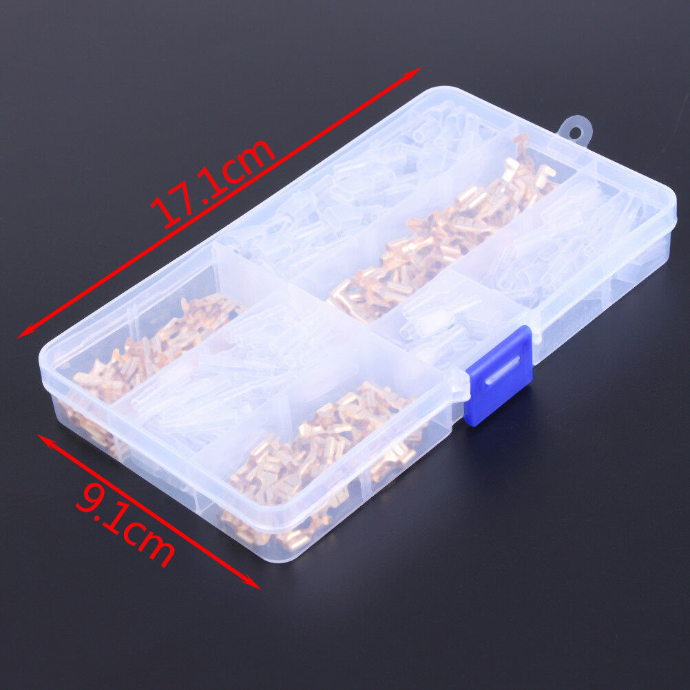 150Pcs Female & Male Spade Connectors Wire Crimp Terminals Set 2.8mm 4.8mm 6Y1