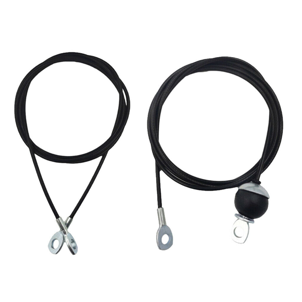 2 Pieces 5mm 2m Adjustable Fitness DIY Pulley Cable Arm Biceps Back Home Gym