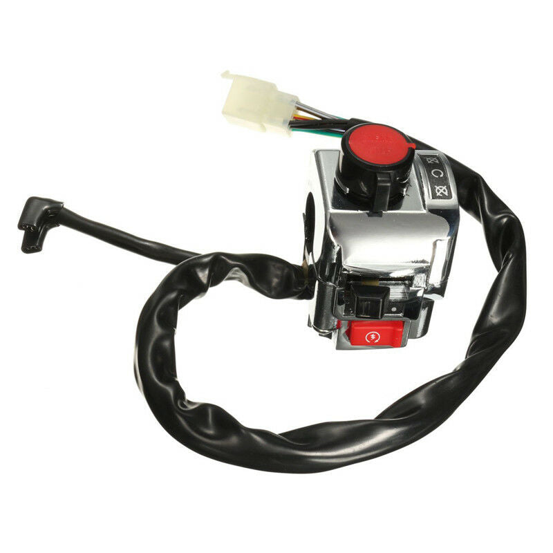 22mm 7/8" Motorcycle Handlebar Switch Control Horn Indicator Start Button 12V DC