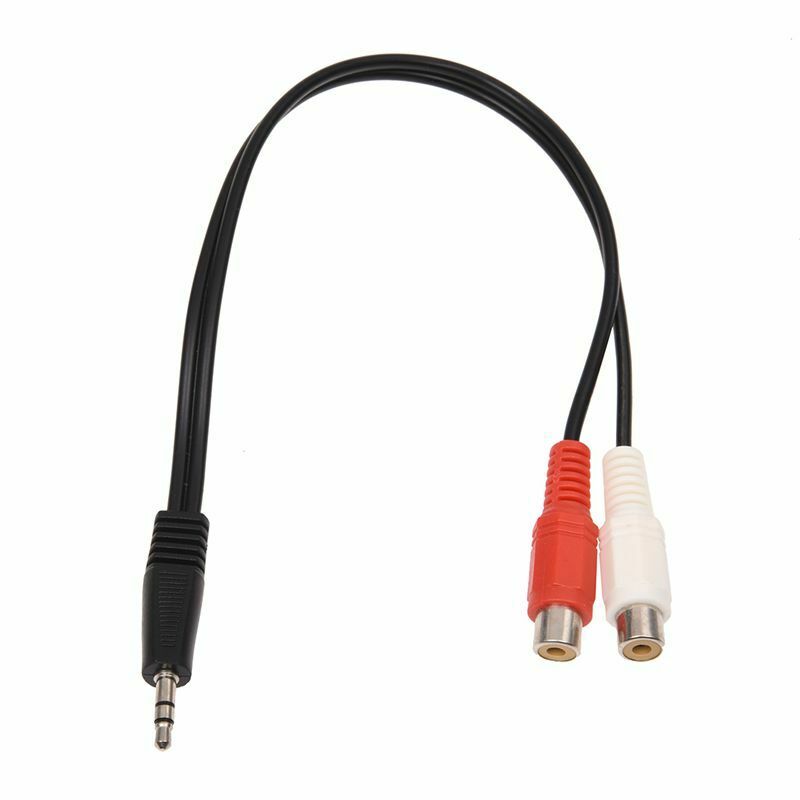 3.5mm stereo adapter headphone jack to 2 RCA jack adapter audio cable, 3.5mm B8