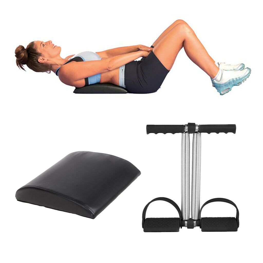 Sit Up Pull Rope Anti-Slip Foot Pedal Ab Mat Trainer Training Pad Fitness Gear