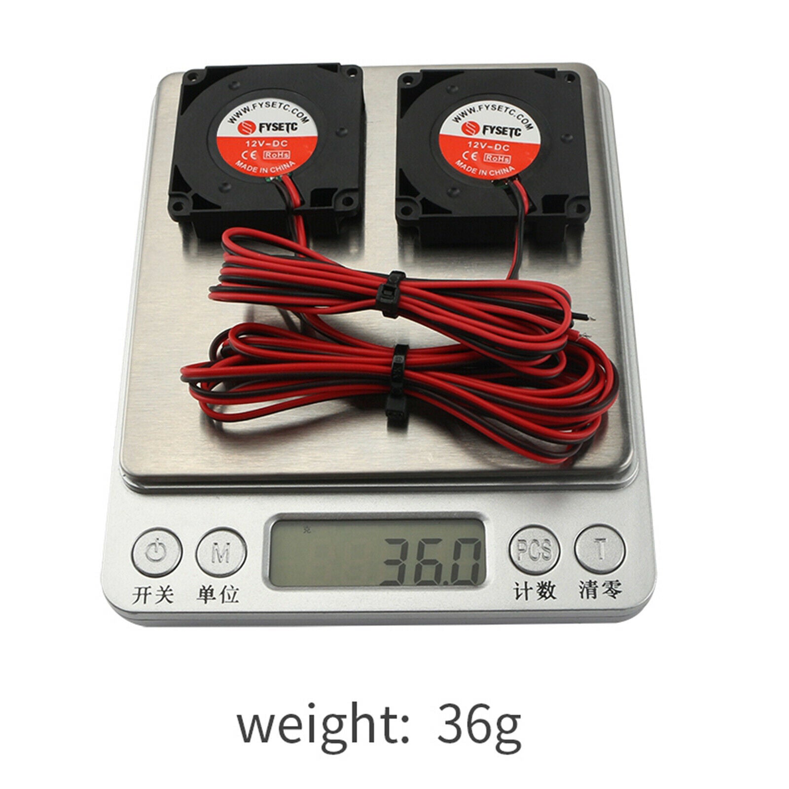 2 Pieces Small 40mm Blower Cooling Fan 12V 0.2A Cooler 4010 High Speed