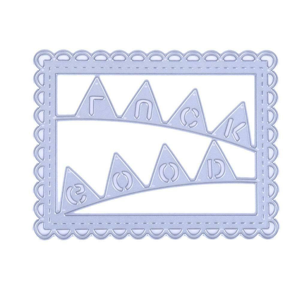 1pc Metal Flags Square Dies Stencil Craft Embossing Cut Die For DIY Card @