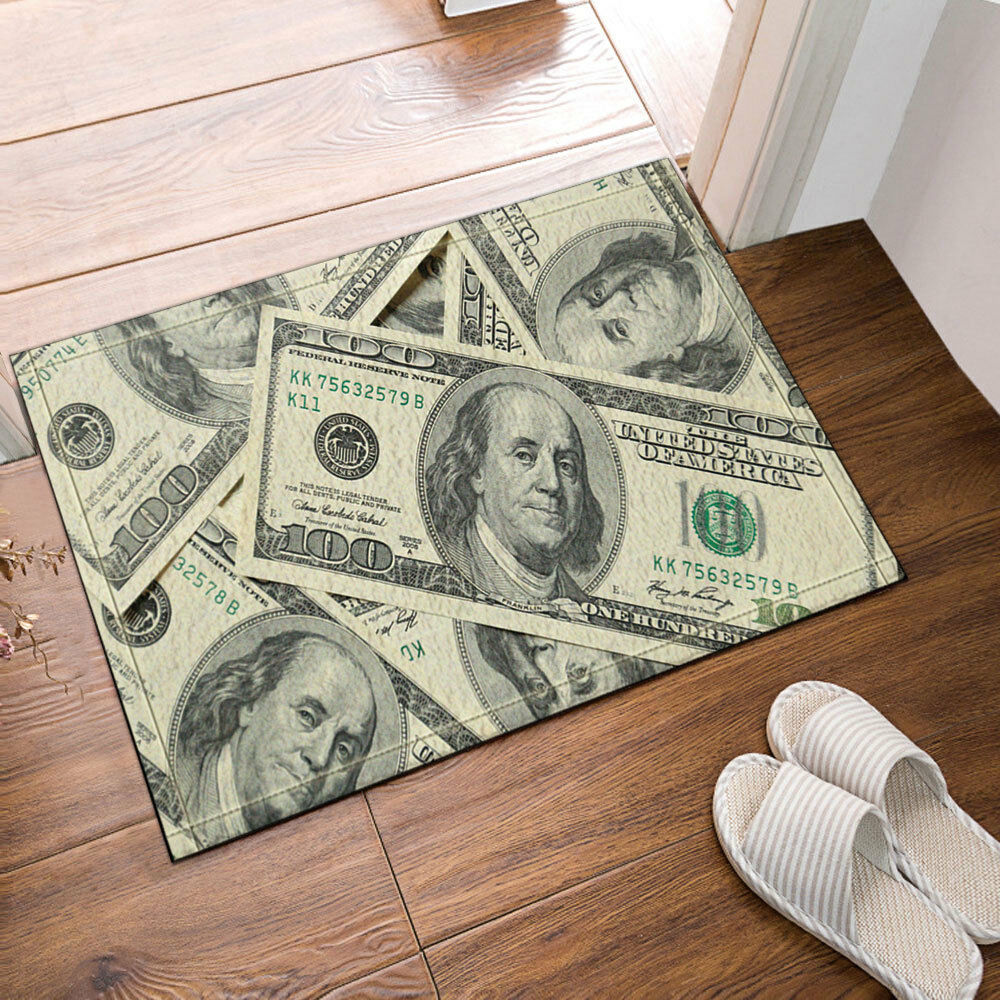 United States Hundred Money Floor Rug Carpet Mat Bathroom Mat Non-slip Pad