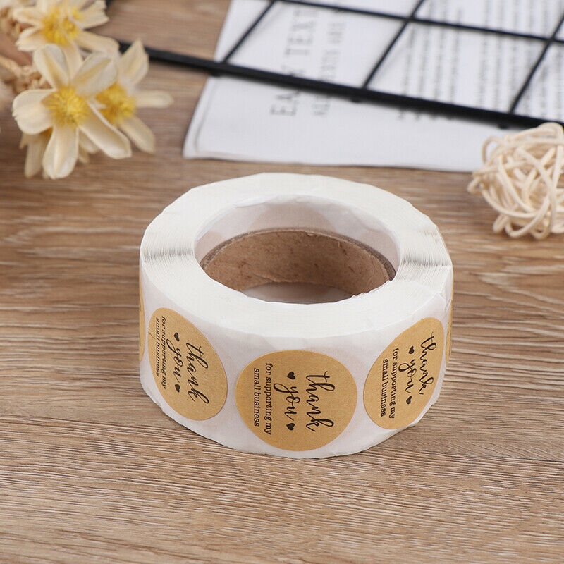Kraft Paper Thank You for Supporting My Small Business Stickers label Sti.l8