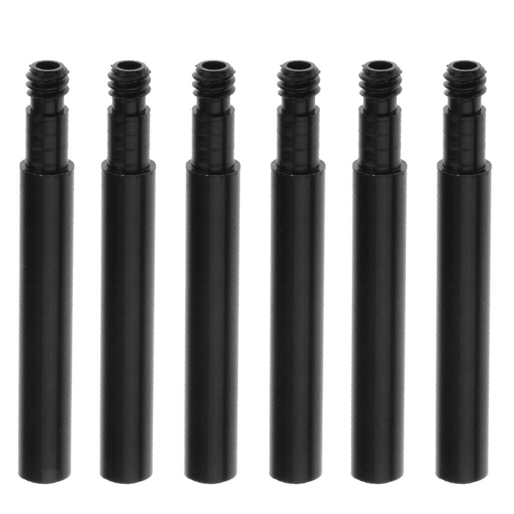6pcs Cycling Bike Bicycle Presta Valve Extender Extension   40mm Black