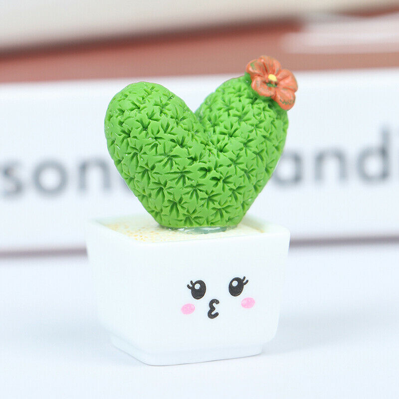 4PcsCactus Shaped Adornments Decorative Bonsai Prop Cactus Plant Potted DecoFCA