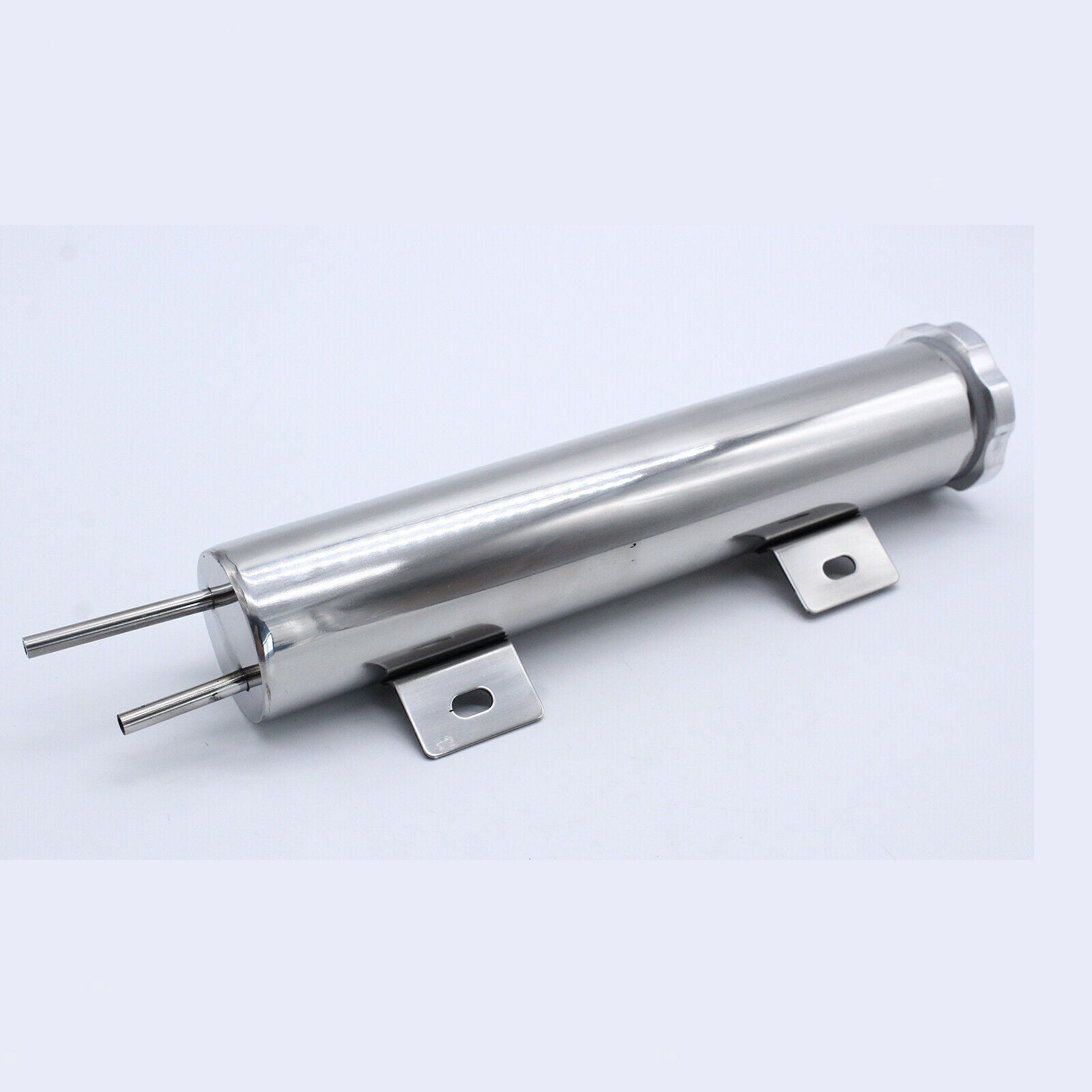 10x2inch Overflow Catch Tank with Brackets Body Radiator for Automotive