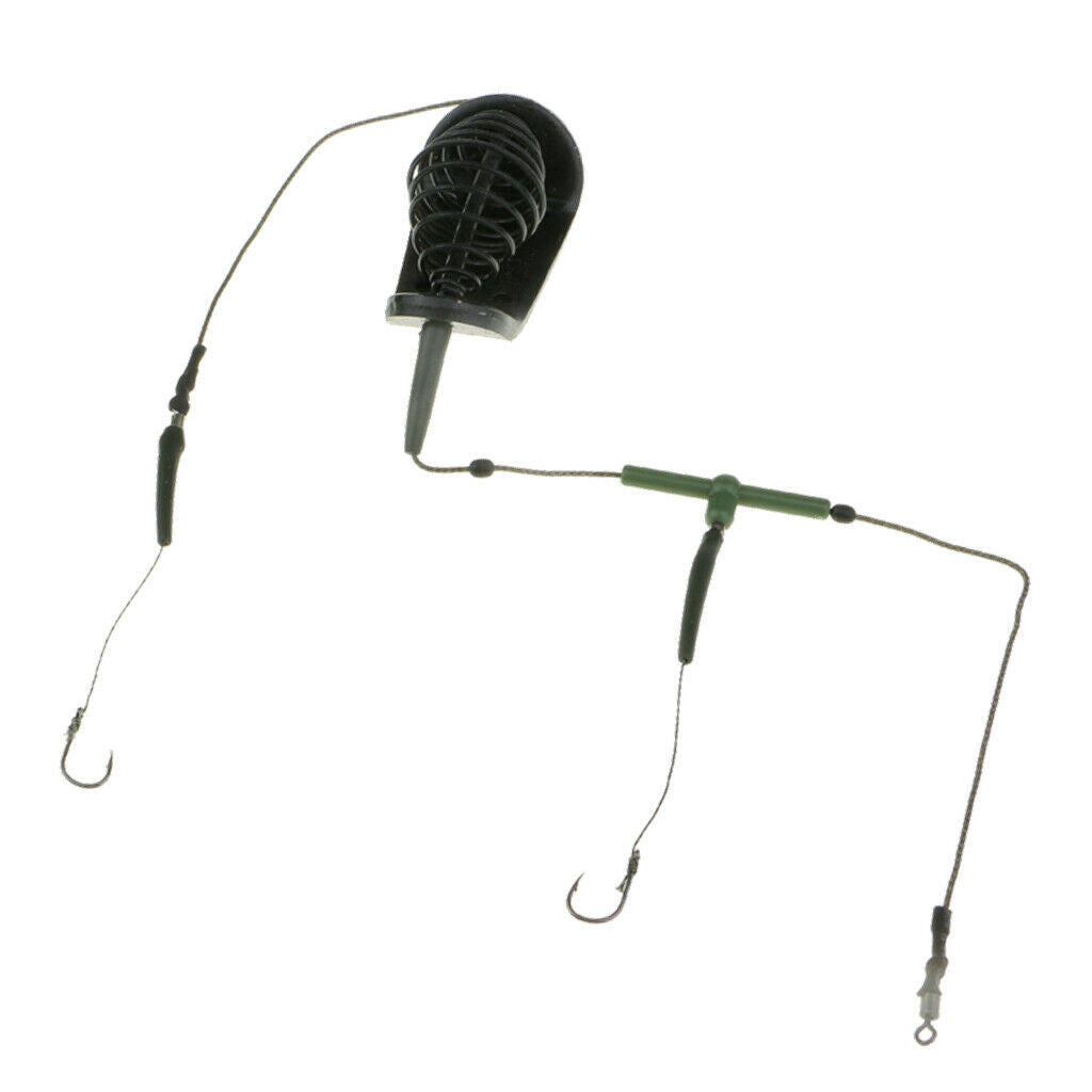 Quality Fishing Feeder Inline Cage with Hook Sinker Fishing Accessories 50g