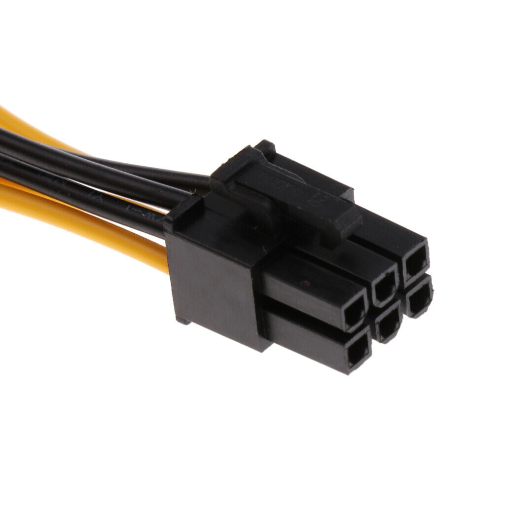 6 Pin (male) To (male)   Power Extension Adapter Cable For GPU Video Card