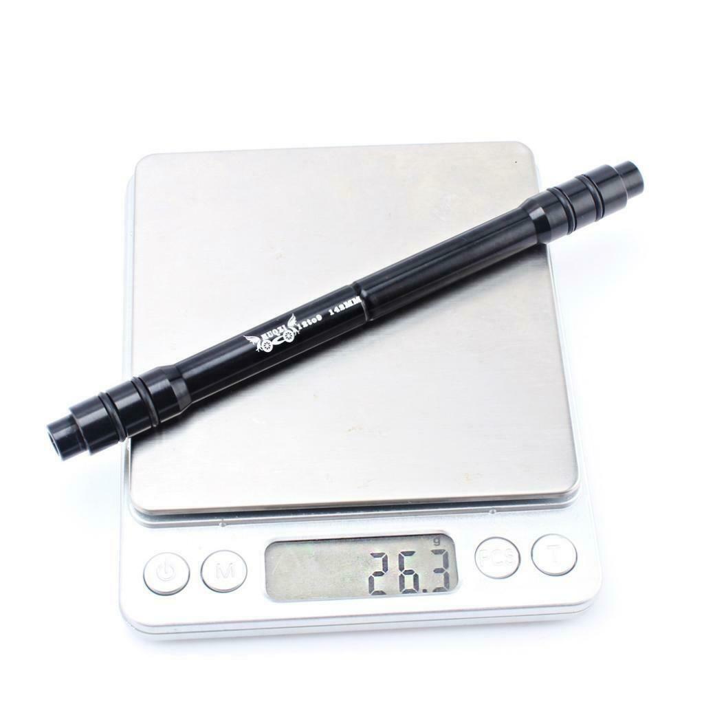 Bike 12mm Thru Axle to 9mm Quick Release Front Wheel Hub Adapter 142mm Black