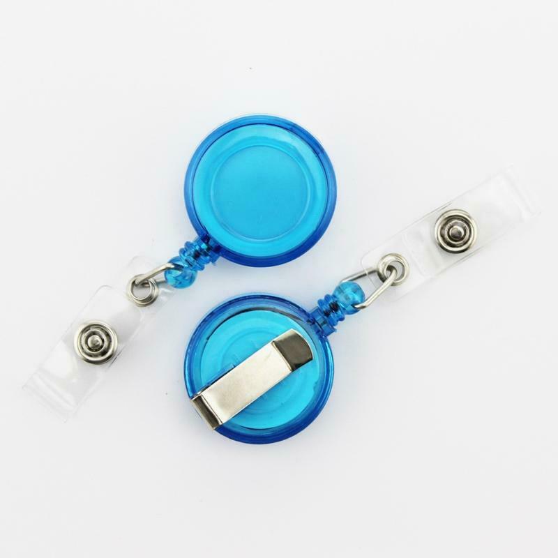 1pc Multi-purpose Retractable Badge Holder Metal Clip Stretching Length 72mm