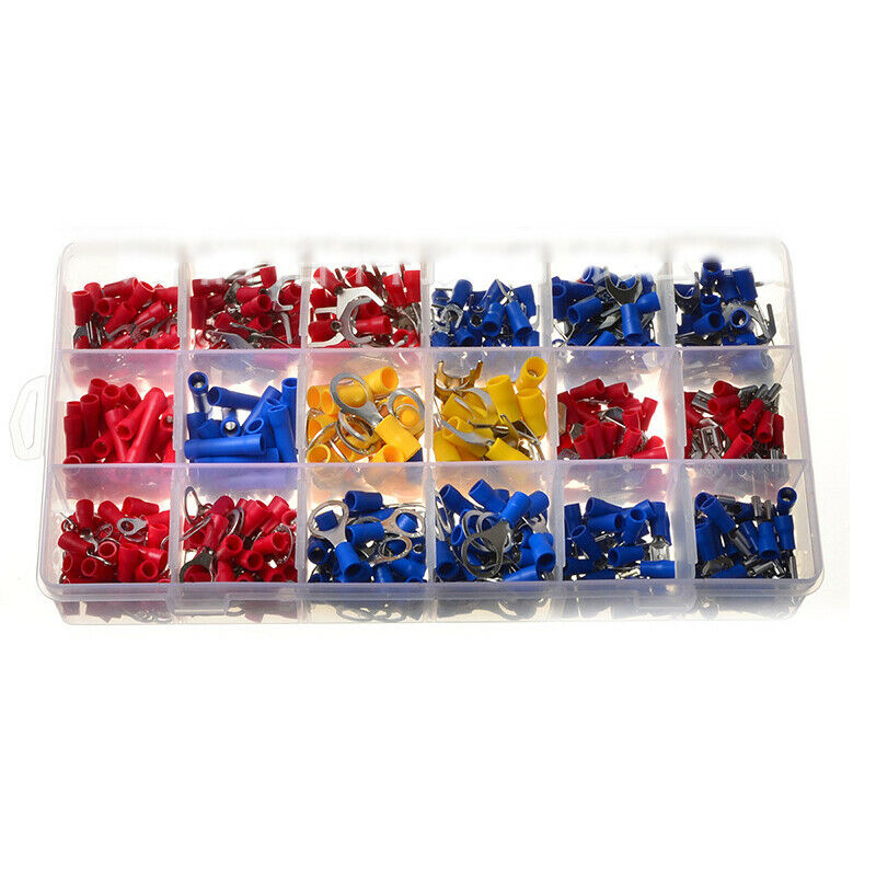 520x 22-10AWG Crimp Terminals Insulated Assorted Electrical Wiring Connector Kit