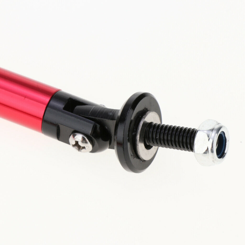 4pcs Universal Front Bumper Lip Splitter Strut Rod Support Adjuste 200mm Red