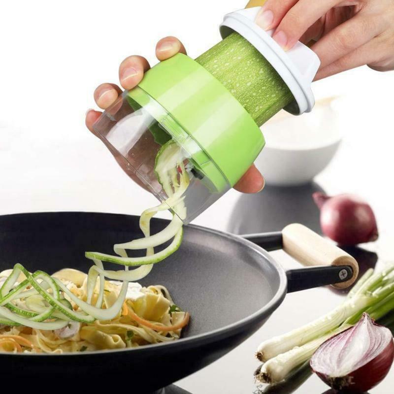 Multifunction 5 in 1 Adjustable Vegetables Spiralizer Cutter Spiral Slicer Tool
