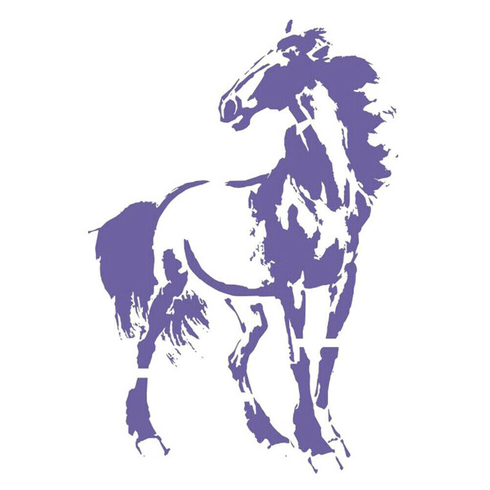 Horse Stencil Cake Mould Kids Painting Scrapbook Template Stencils DIY De.l8