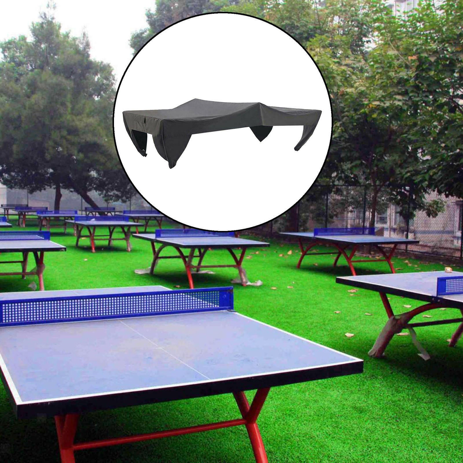 Table Tennis Table Cover Waterproof Sun Resistant Rain Cover for Outdoor