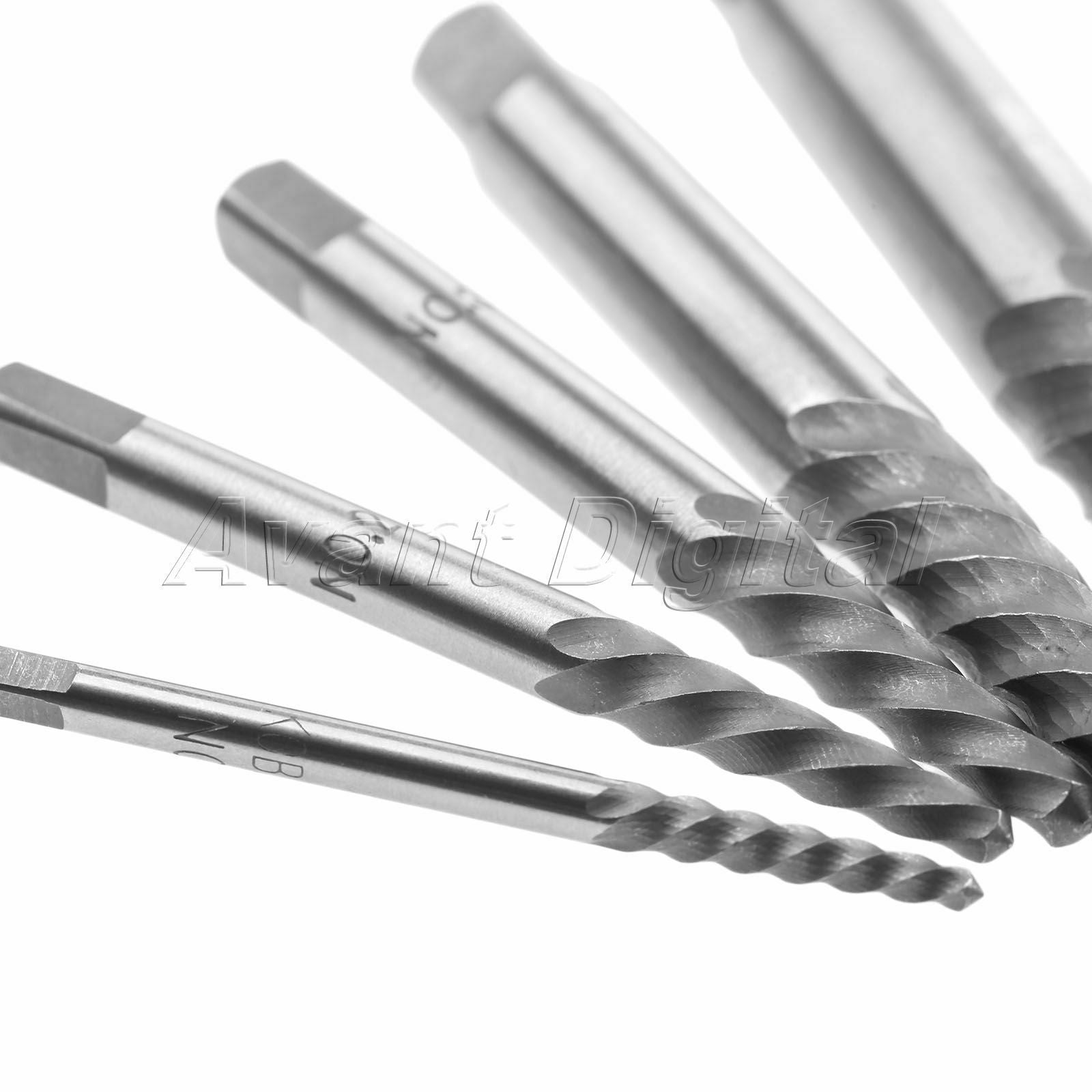 Useful 5 in 1 Speed Out Screw Extractor Drill Bits Set Broken Bolt Remover Tool