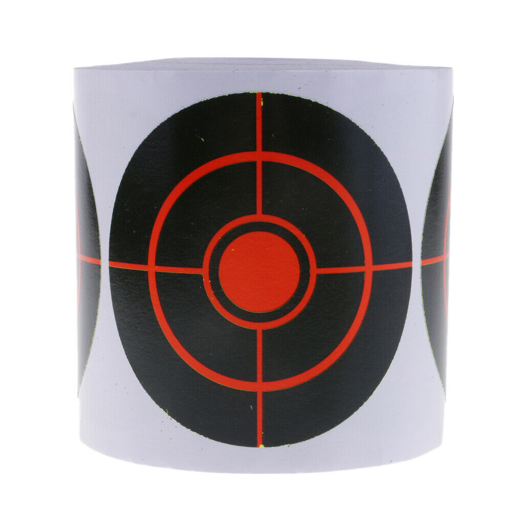 250pcs 5cm/2inch Adhesive Paper Targets Roll Stickers For Shooting Practice
