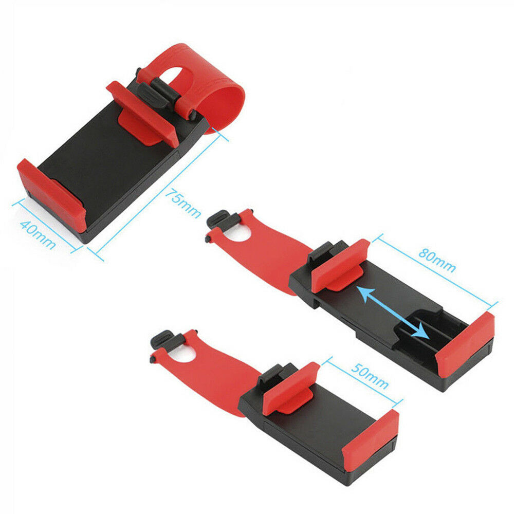1PC AUTO DECORATIVE ACCESSORIES Clip Car Steering Wheel Bicycle Handlebar Holder