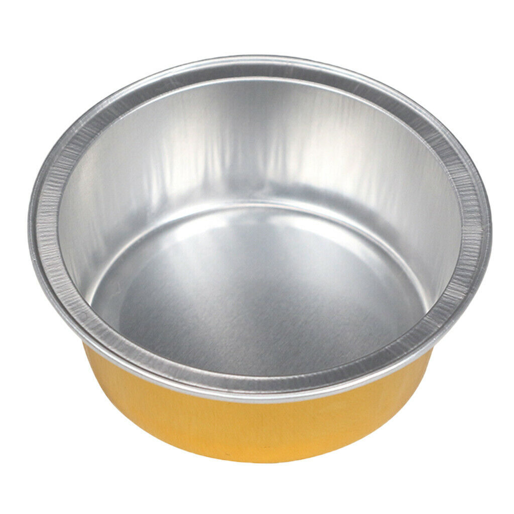 20x Aluminium Foil Wax Pellets Melting Bowl Mini Hair Wax Heating Pot Golden