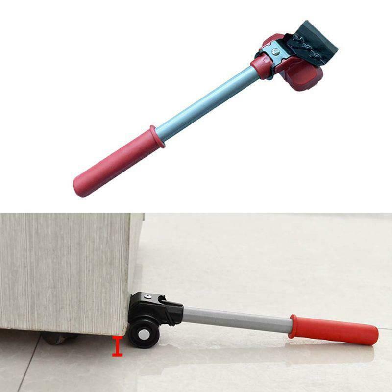 Furniture Mover Tool Transport Lifter Heavy Stuffs Moving 4 Wheeled Roller Bar