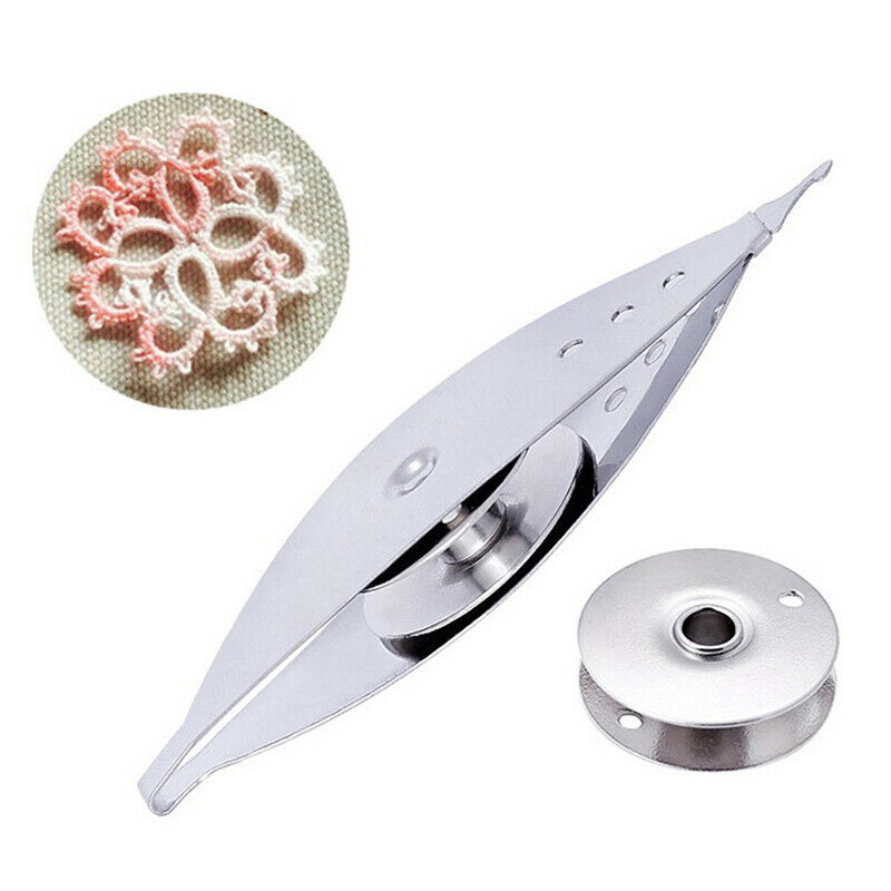 Metal Tatting Shuttle for Hand Lace Making DIY Craft Knitting Weaving Too.l8