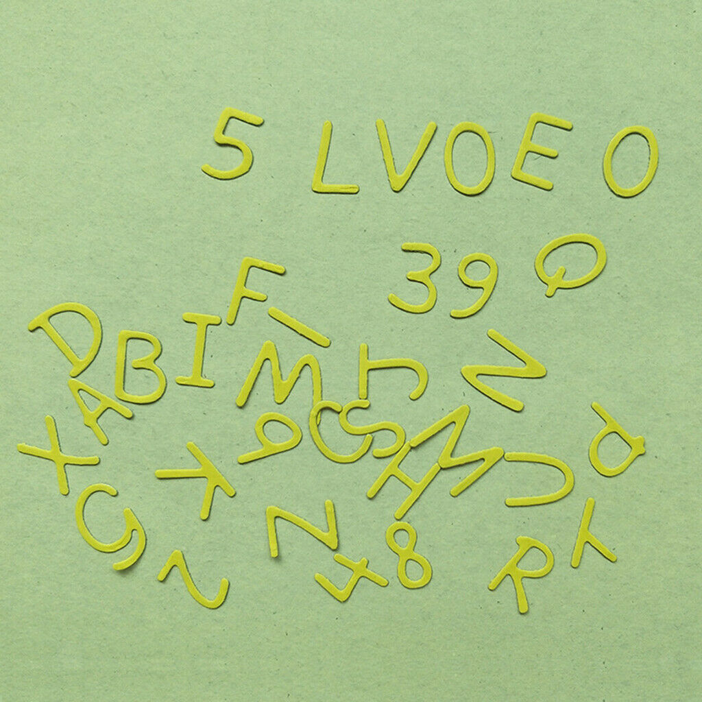 Numbers Letters Cutting Dies for Scrapbook Embossing Album Paper Decoration