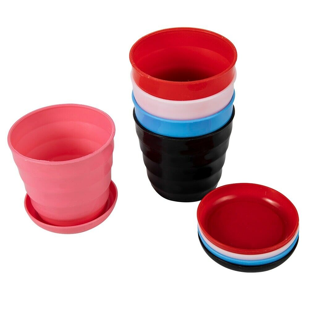 5 Pcs Large Plastic Round Garden Plant Pot Flower Planter Pots Home Garden Decor