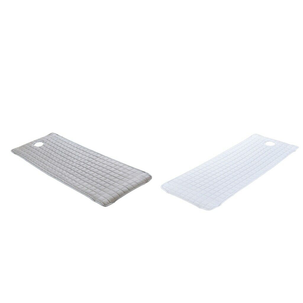 2pcs Cosmetic Massage SPA Treatment Bed Table Mattress 185x70cm Gray/White