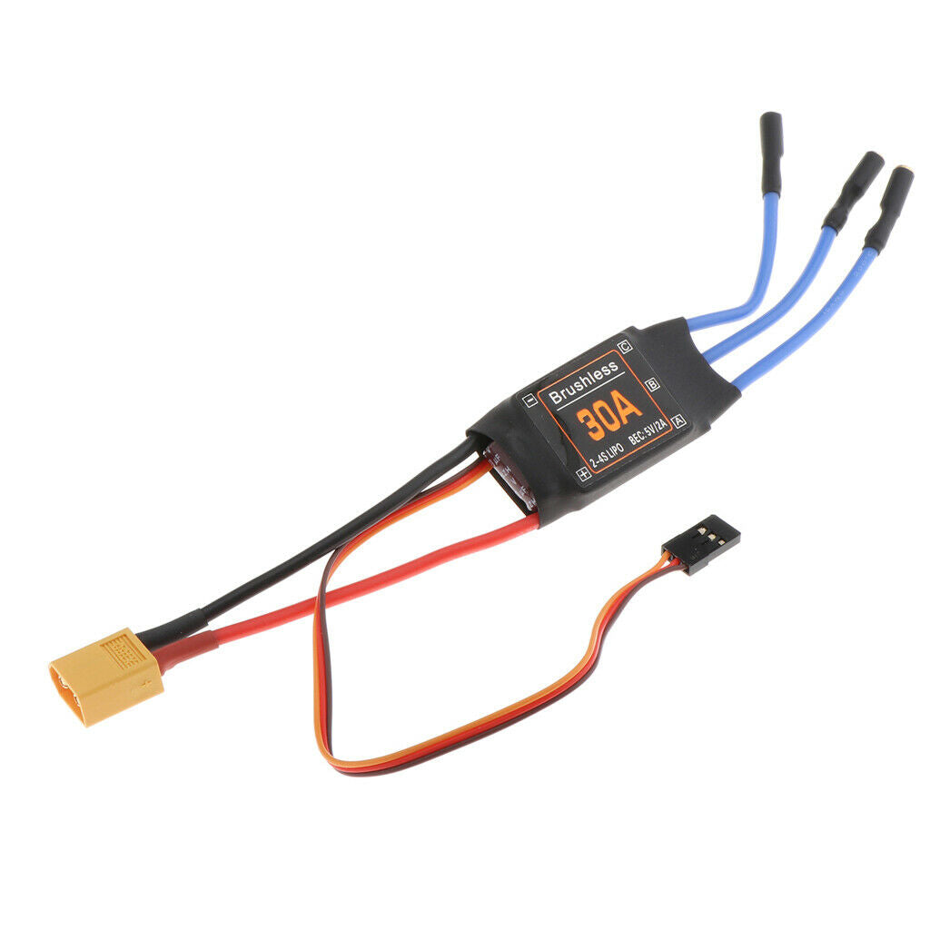 30A Brushless BEC Motor 3.5mm Banana Head RC FPV Drone Toys Accessories