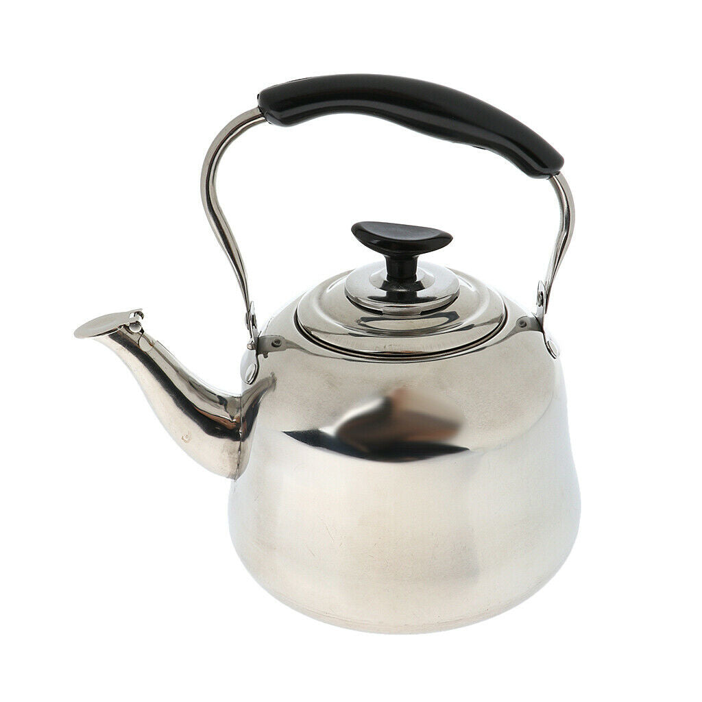 Stainless Steel 2L Whistling Tea Kettle Outdoor Camping Fishing Hiking
