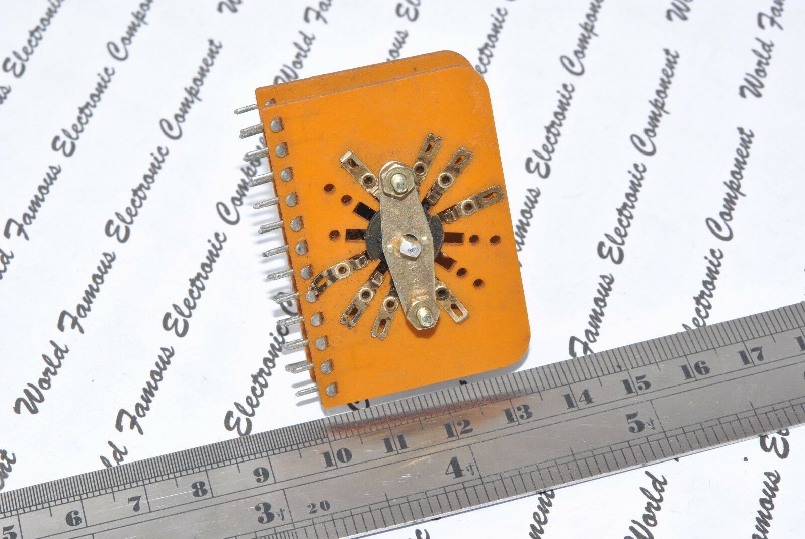 1pcs - ALPS HCN-18 Rotary 2-Wafer 4-Pole 3-Position Switch Made in JAPAN