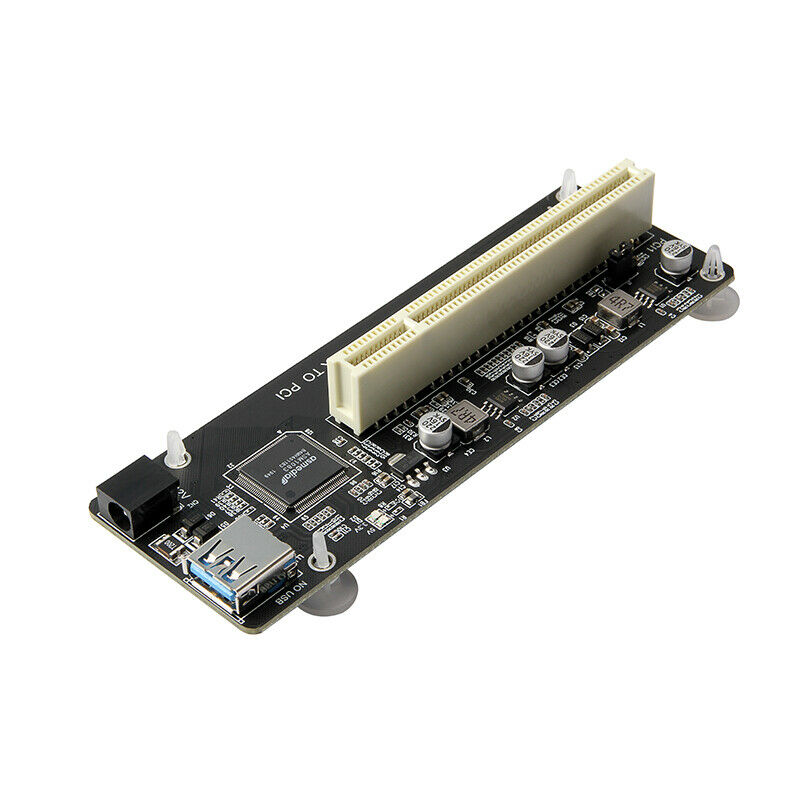 PCI-E Express X1 to PCI Riser Extend Adapter Card With USB 3.0 Cable new