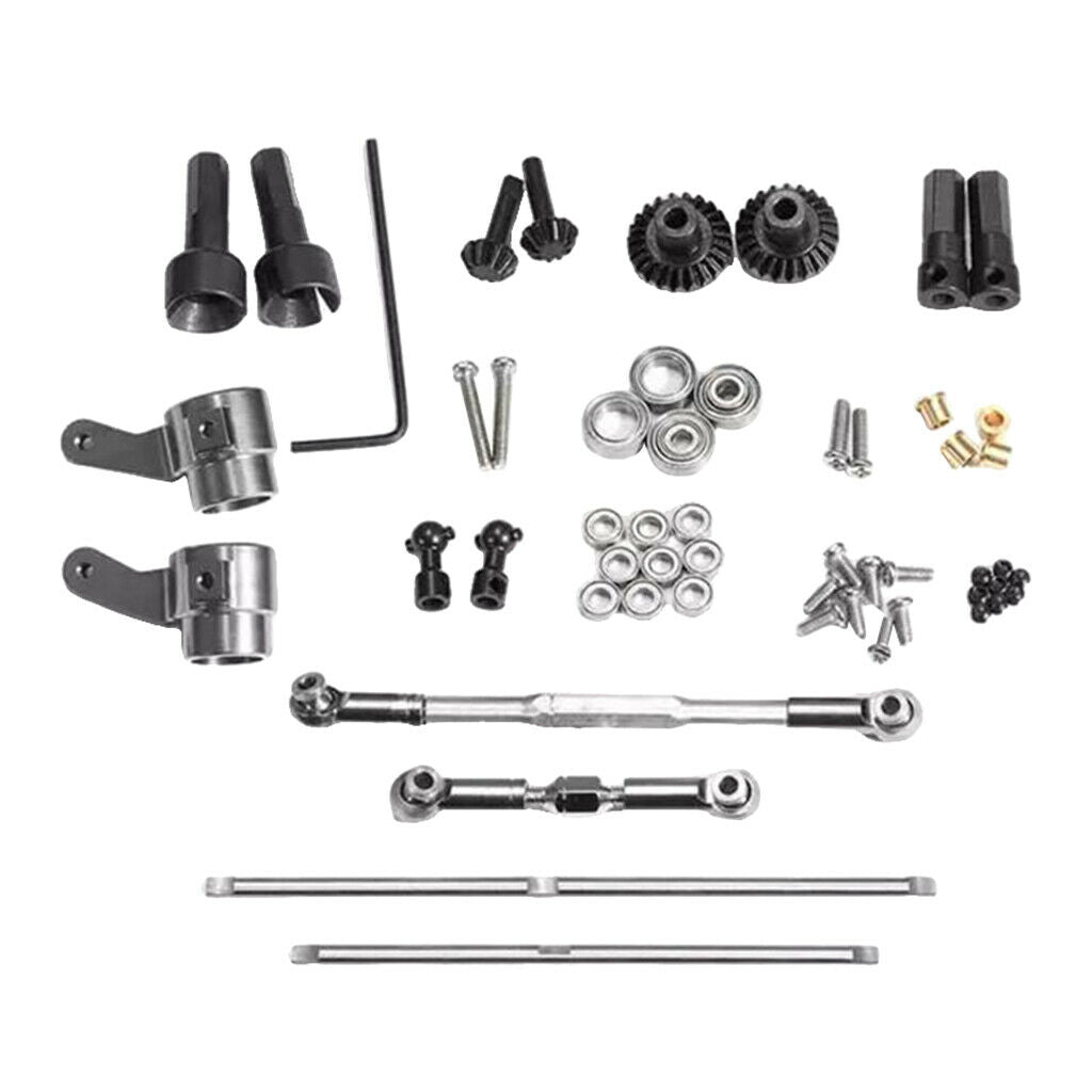 Upgrade Metal Gear Sturdy Front +Central +Rear Axle with 1 Set Shaft Assembly