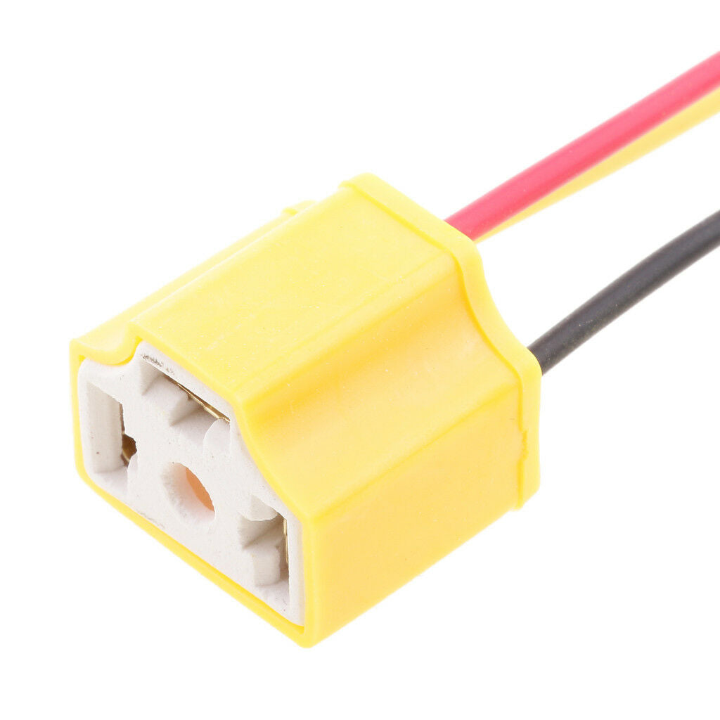 5x 9003 H4 Connector Female Socket Holder Base Light Bulb Harness Pre-wired