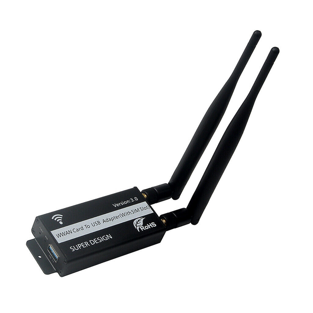 Wireless WWAN to USB 3.0 Riser SIM Card Slot LTE 3G/4G Module Adapter
