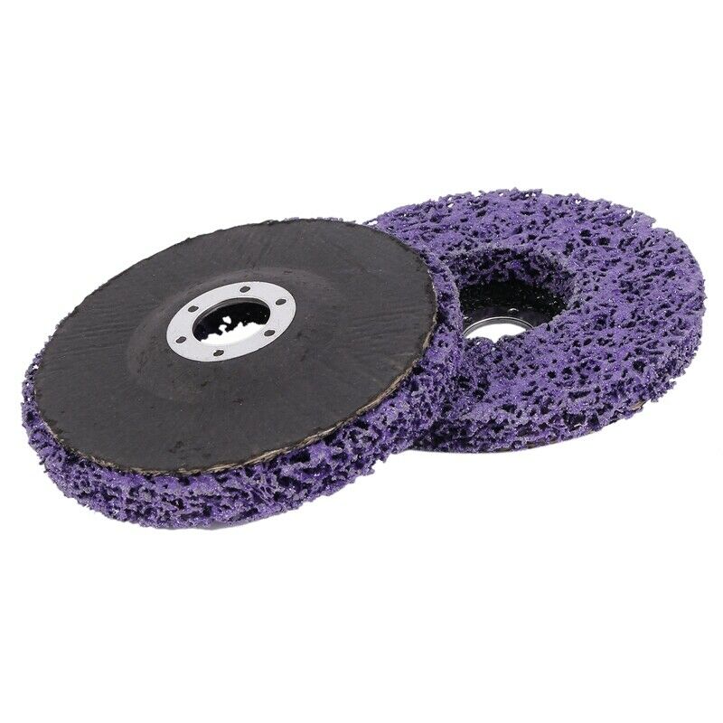 2Pcs 125Mm Poly Strip Disc Abrasive Wheel Paint Rust Removal Clean O3E2E2