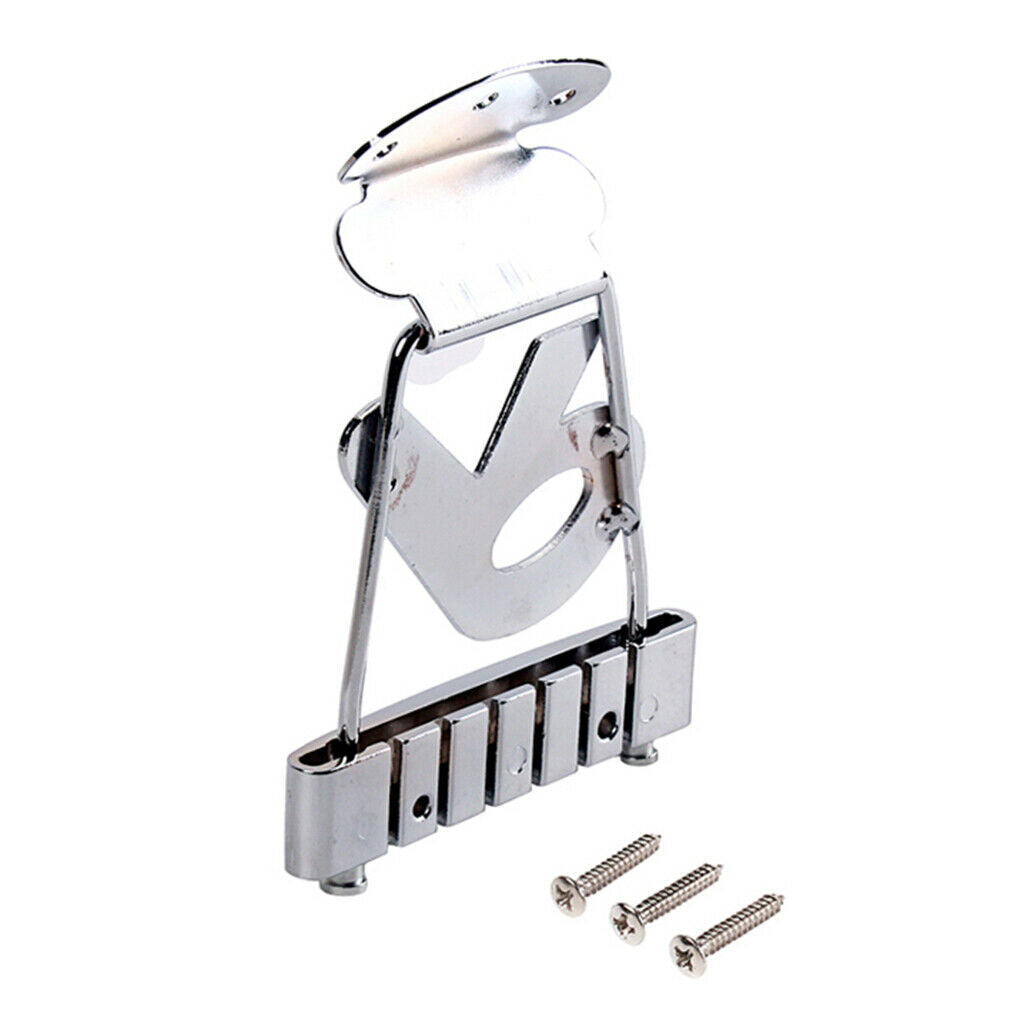 6 String Guitar R Trapezoid Tailpiece for Archtop  Guitar Bridge Part